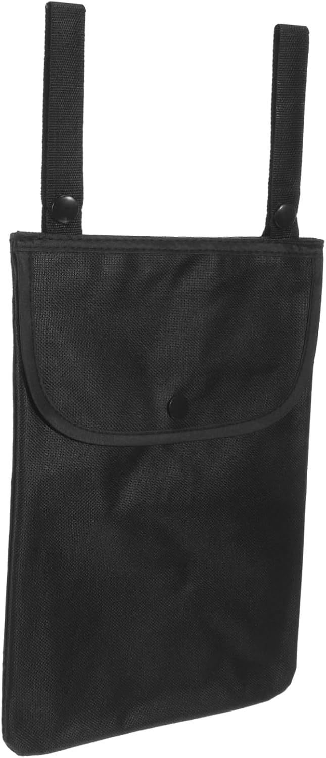 Zerodeko Motorcycle Handlebar Hanging Tool Bag Canvas Storage Pouch Black