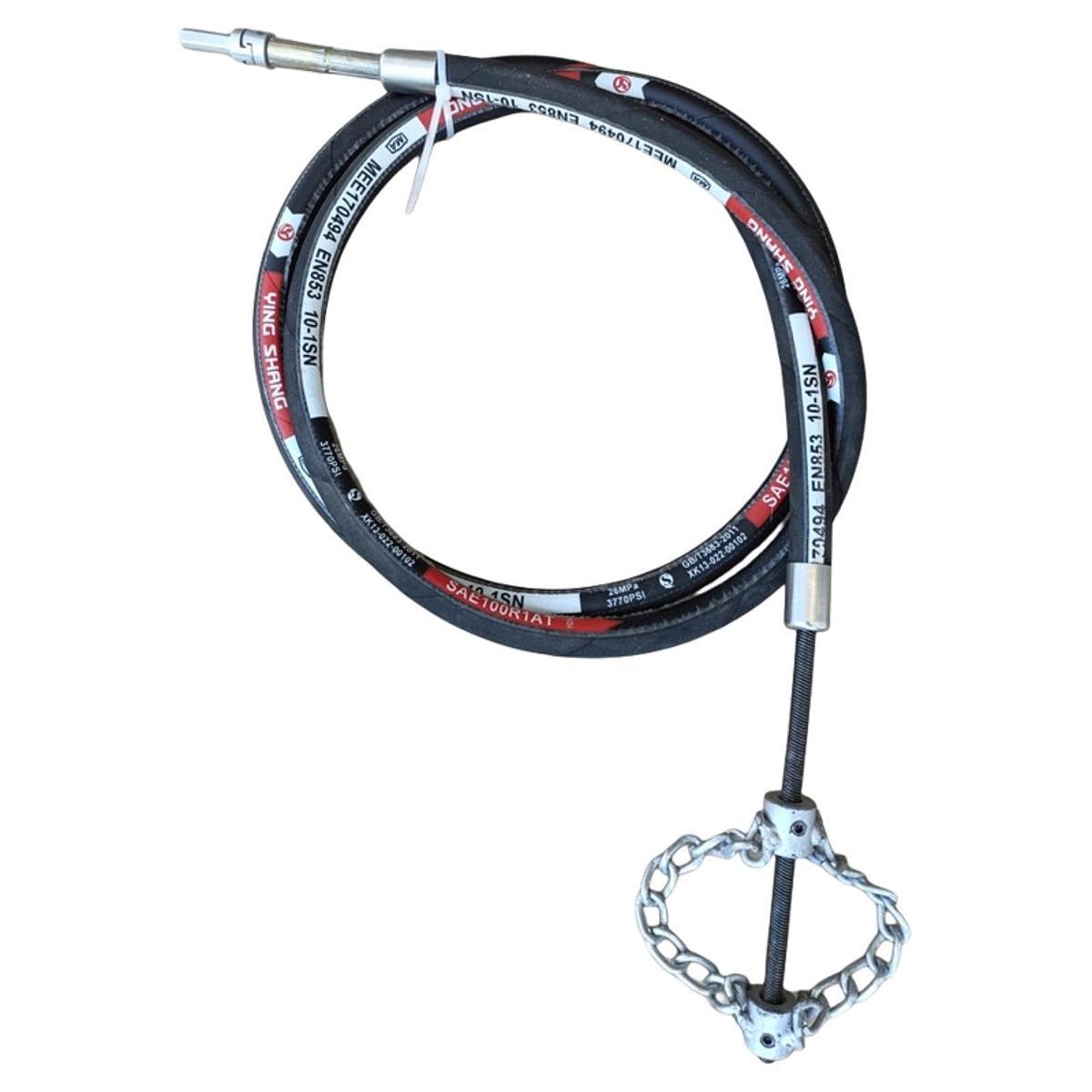 Fenteer Desatascador de desagües con cable, limpiador de tuberías con taladro, herramienta flexible para desatascar fregaderos, desatascador de desagües para, 5 Metros