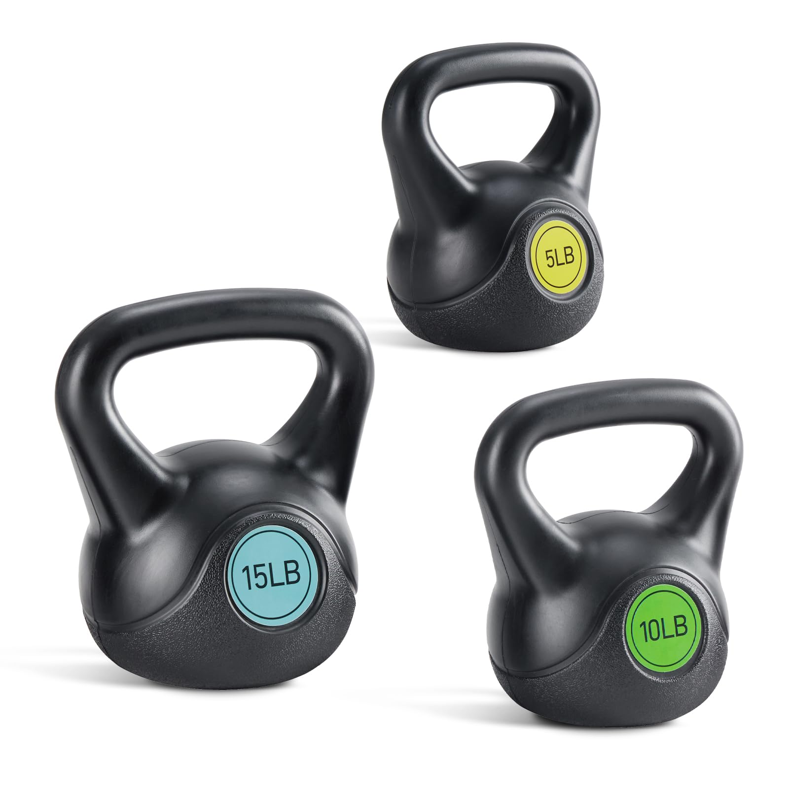 NEWBULIG Hard Kettlebell Set, Strength Training Kettlebells Sets