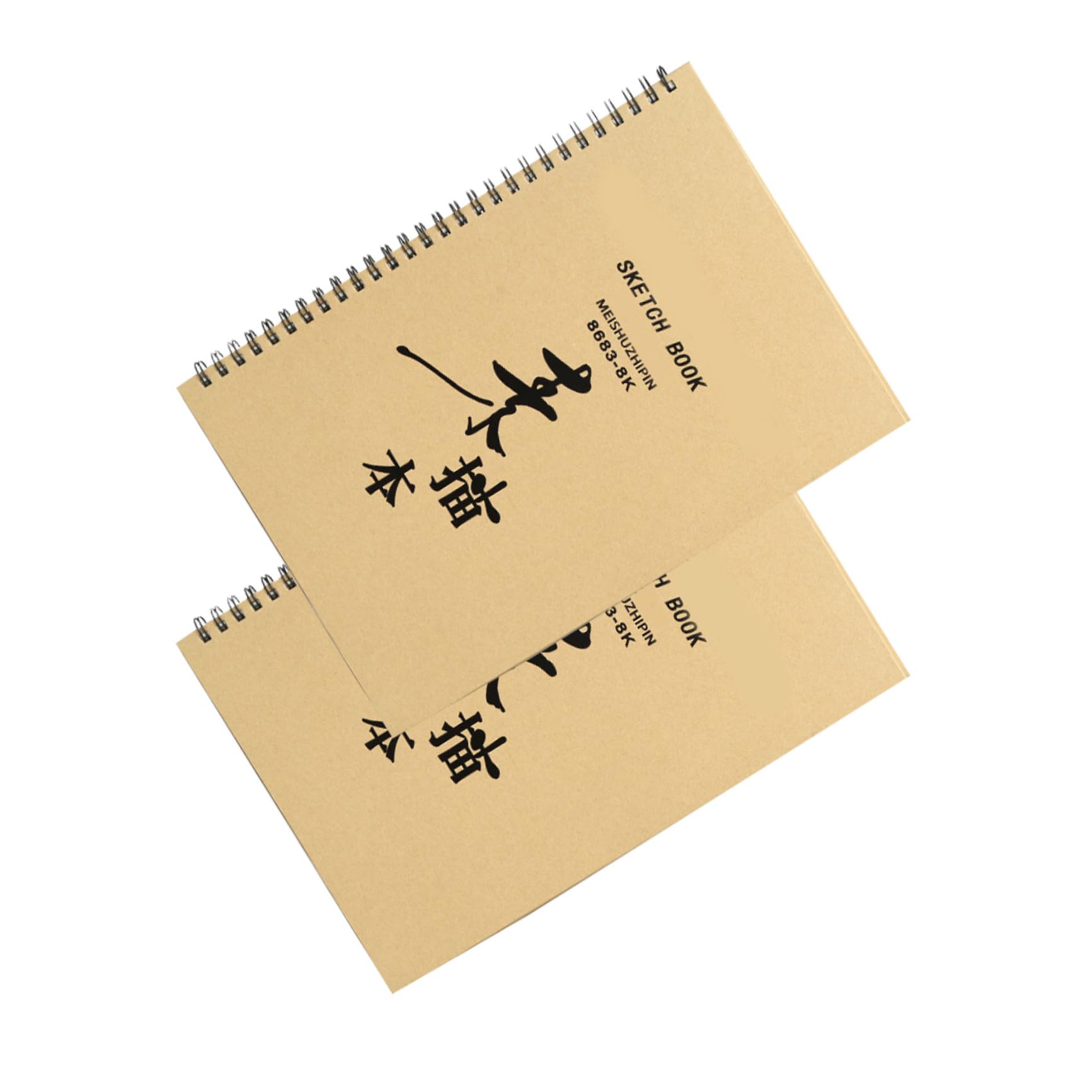 SUPVOX Carnet de Dessin 2pcs Papier pour Étudiants, Bloc-notes Design Unique pour Dessin et Peinture Artistique