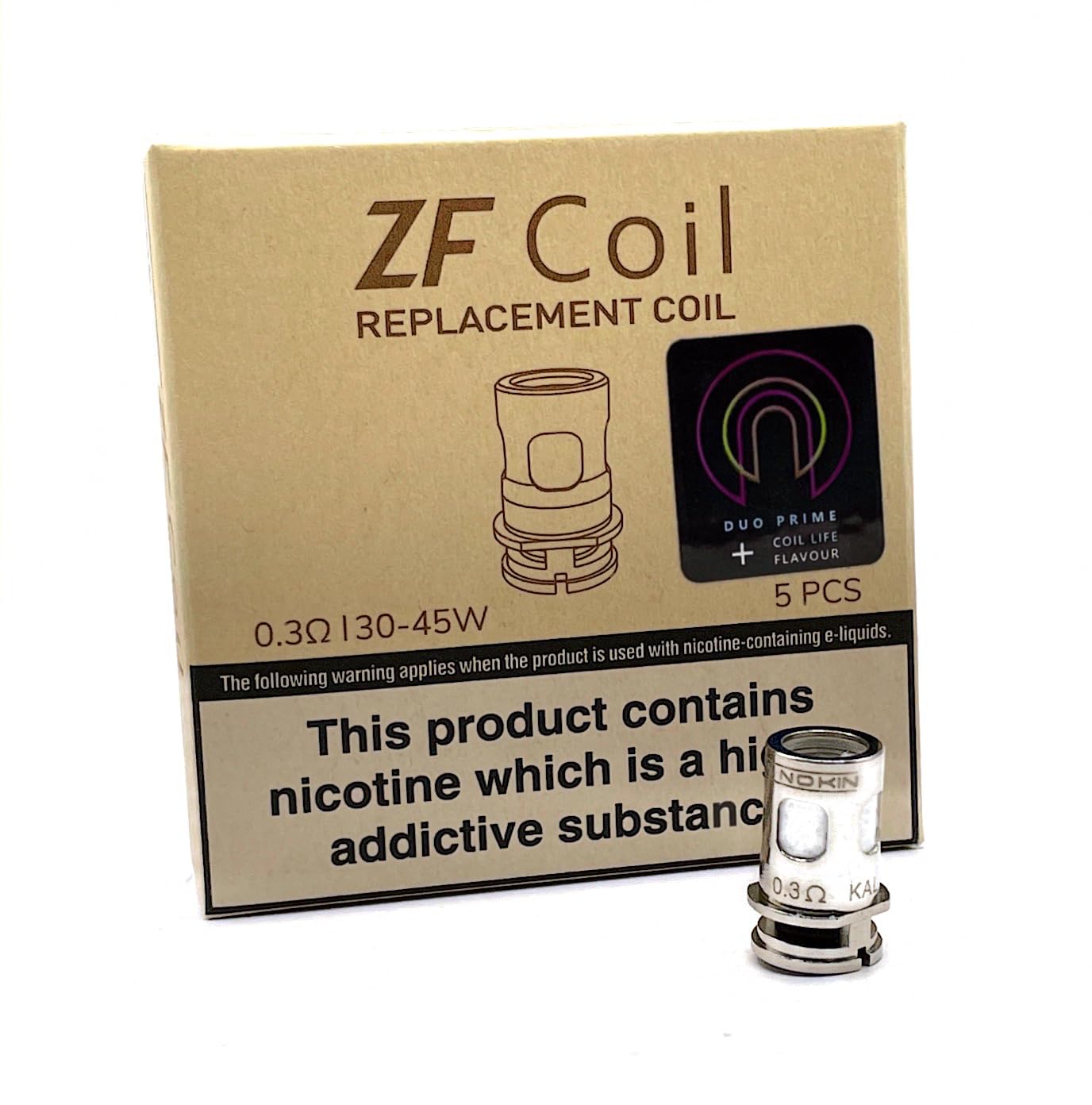 INNOKIN - Z Force Coil 0,3 Ohm - Rsistance De Remplacement Pour Cigarette  Electronique - Puissance 30-45 W - Vape MDL Ou RDL - Technologie DuoPrime -  Sans Nicotine Ni Tabac - Bote De 5 : Amazon.fr: High-Tech