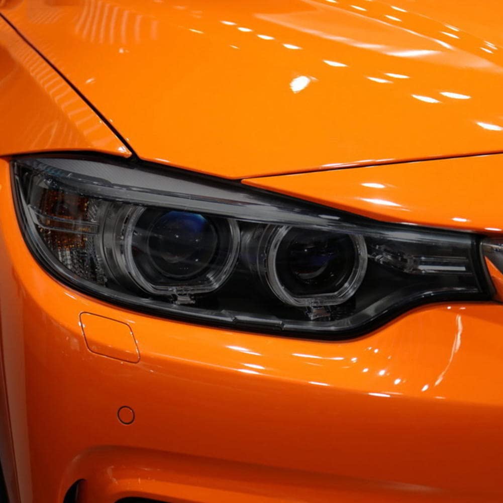 2 Pezzi Auto Faro Tinta Nero Pellicola Protettiva Vinile Protezione Adesivo TPU Trasparente, per BMW 4 Series F32 F33 F36 Accessori