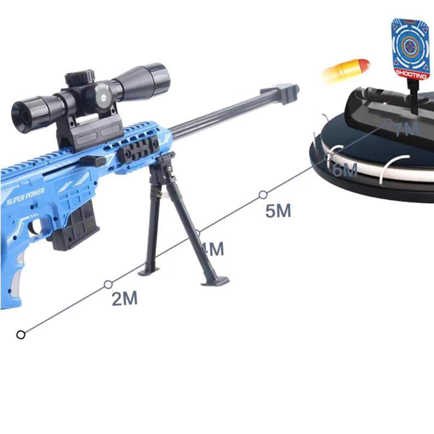 Toy Gun, Military Combat Barrett Sniper Rifle, Children Outdoor CS Soft