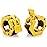Greententljs Olympic Barbell Clamps Quick Release Pair of Locking 2 Olympic Bar Barbell Clip Lock Collars Spinlock Workout Pro Collar Clips for Squat Weightlifting Fitness Training (Pair of Yellow)