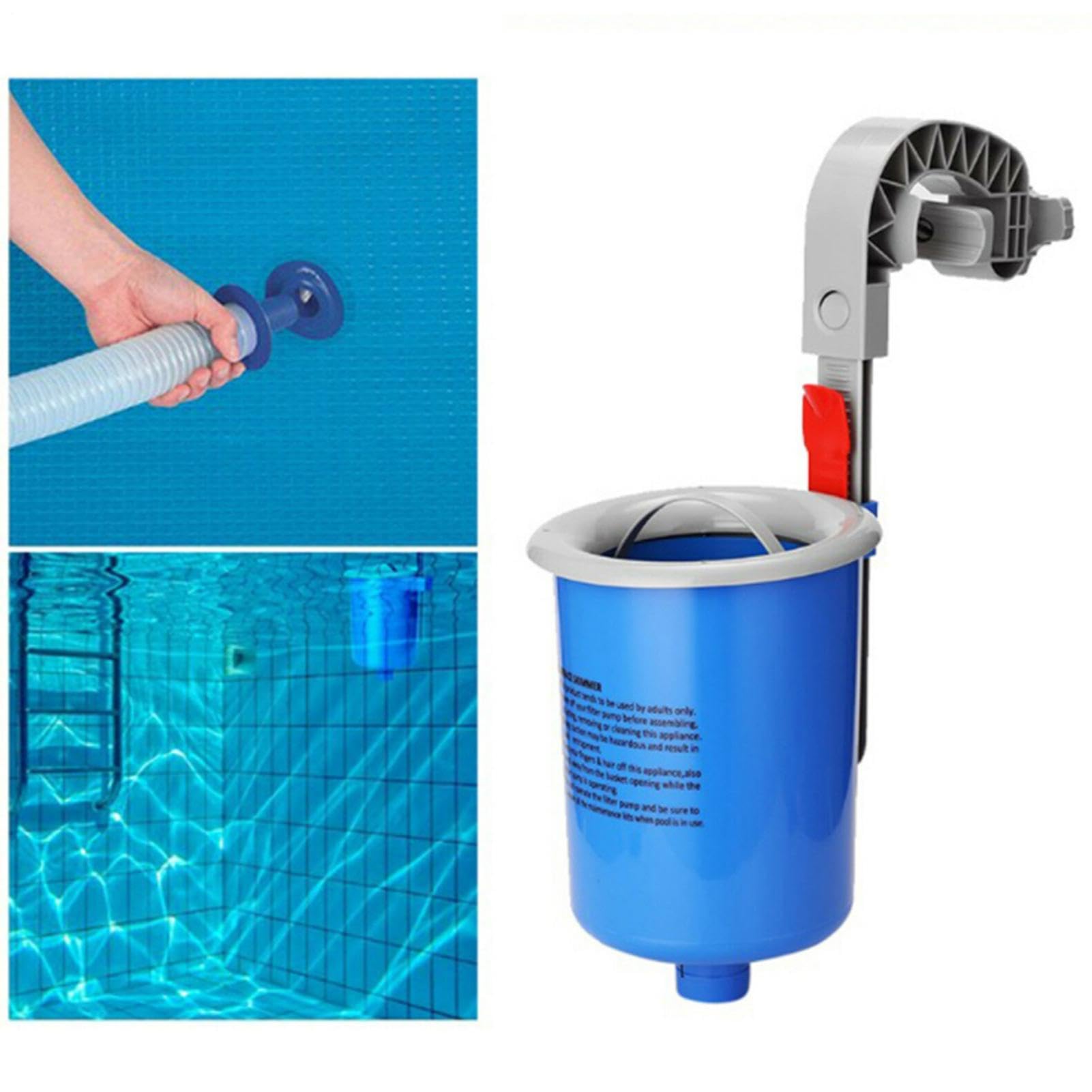 Kit Skimmer Piscina Fuori Terra | Pulizia Automatica - Skimmer Detriti Acqua Piscina A Terra - Parti Di Ricambio Pulitore A Parete Esterno Giardino Casa Hotel Appartamento Estate