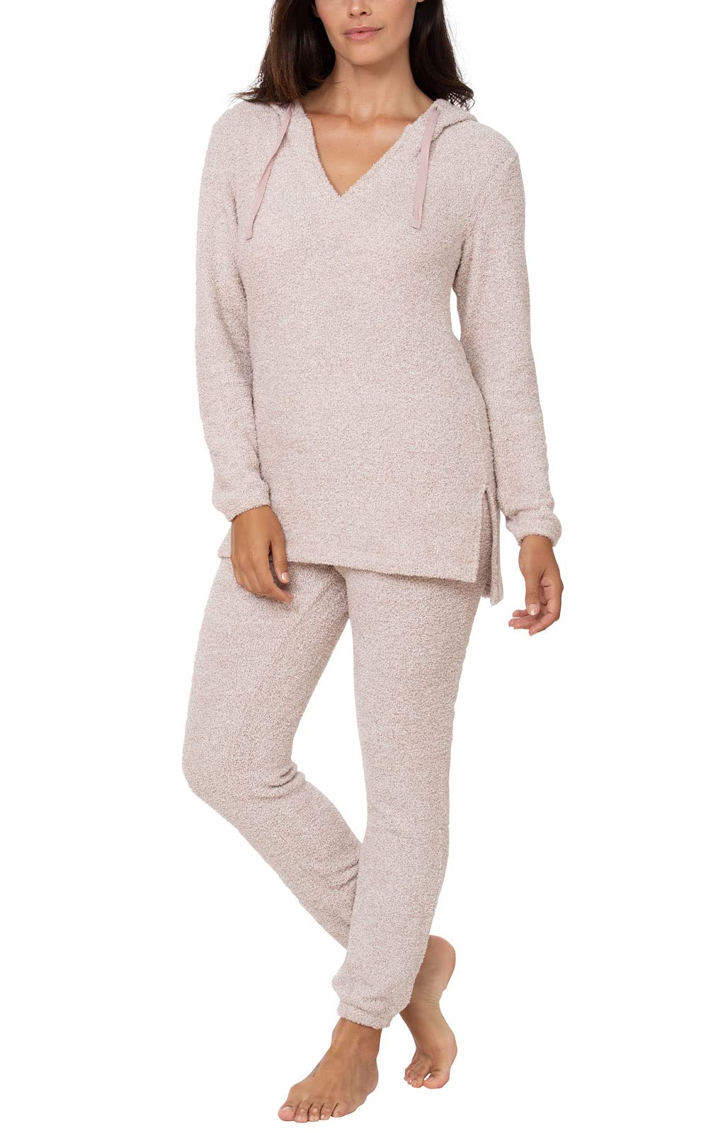 PajamaGram Womens Pajama Sets - Cozy Pajamas For Women Shearling Rollneck