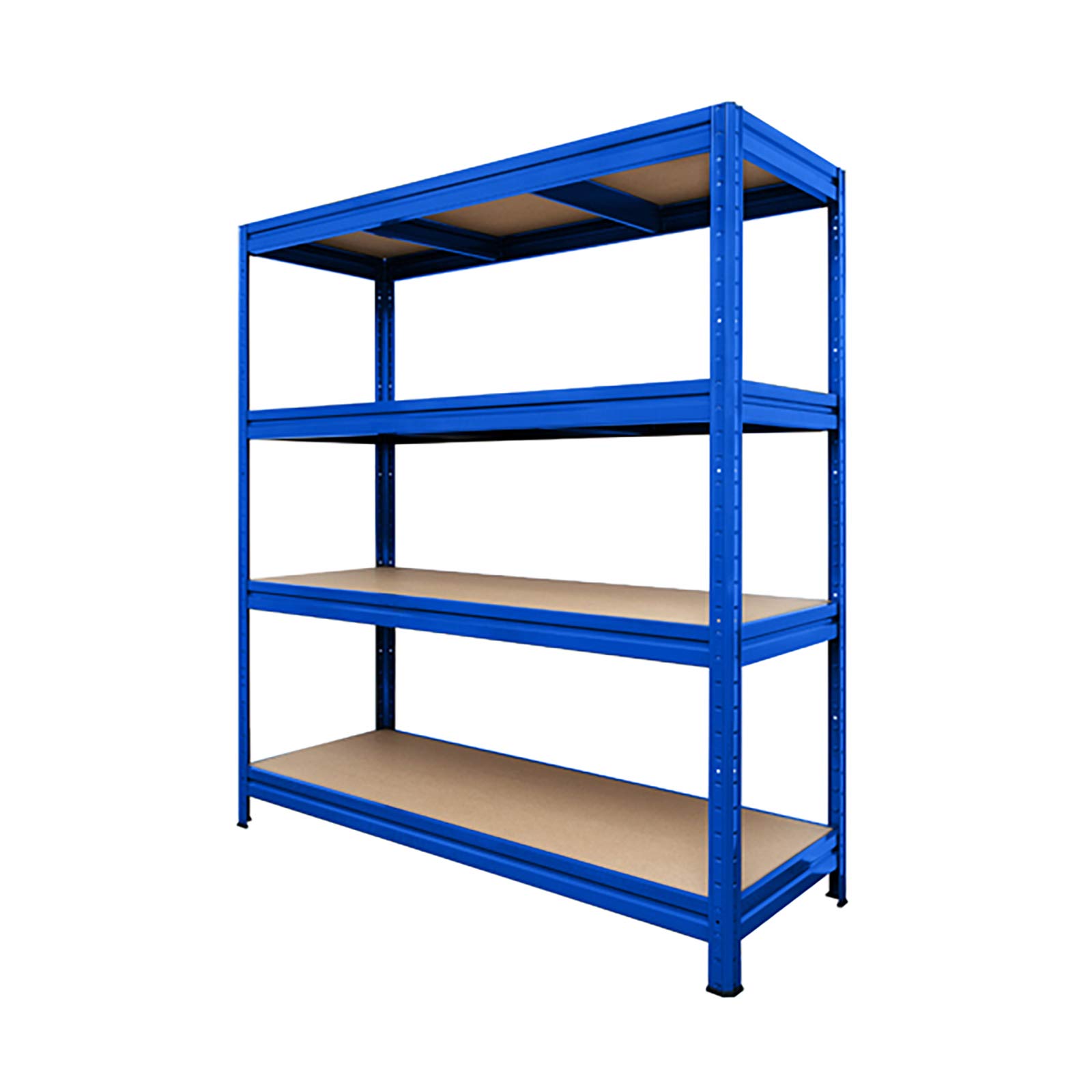 Floordirekt Weitspannregal - Schwerlastregal - Lagerregal - Kellerregal - Steckregal - Traglast bis 1500 kg (200 x 180 x 60 cm, Blau)