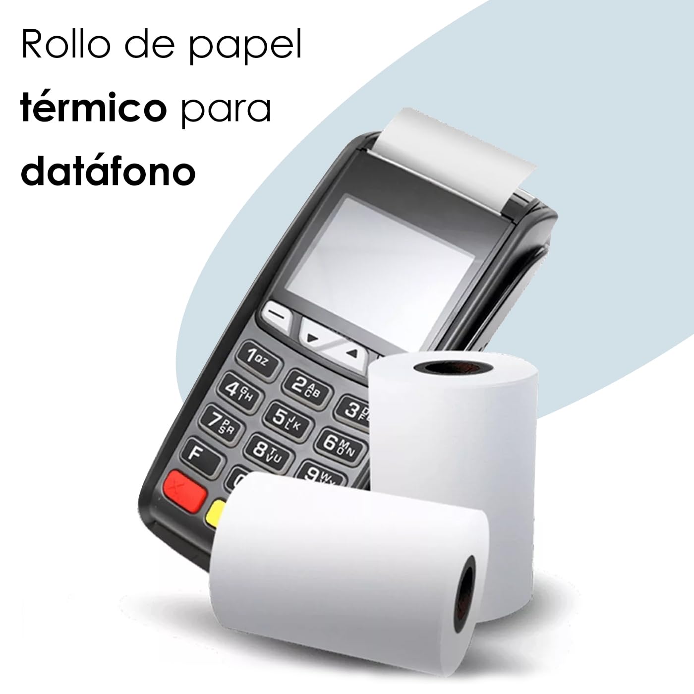MERCURY TEXTIL- Rollos de Papel Térmico de 57x35x12mm para todos los TPV, Datafonos, Tickets e impresoras térmicas, Impresión Duradera y Clara sin Bisphenol-A (60 rollos)