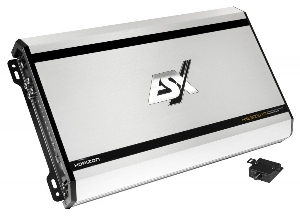 ESX HXE2000.1D Horizon - Digitaler Monoblock mit Bass-Pegelfernbedienung