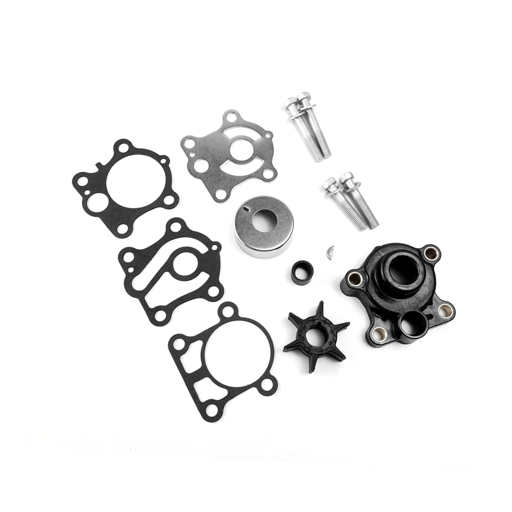 6H4-W0078-01-00 Kit di riparazione per girante della pompa dell'acqua per Yamaha fuoribordo 2 tempi 25 40 50 HP C25 P50 Pro50 parti motore barca 6H4-W0078-00-00 6H4-W0078-A0-00 Sierra 18-3 408