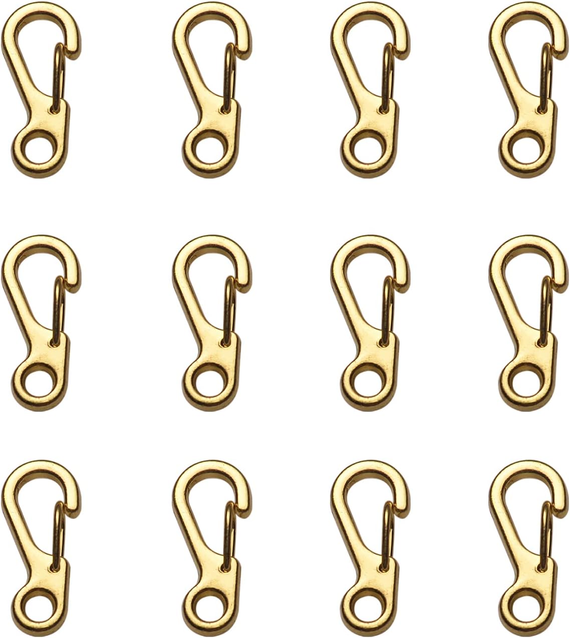 Mini Carabiner Clip Spring Snap Hook Buckle Clasps for Paracord Keychain Backpack Bottle Outdoor Camping Accessories