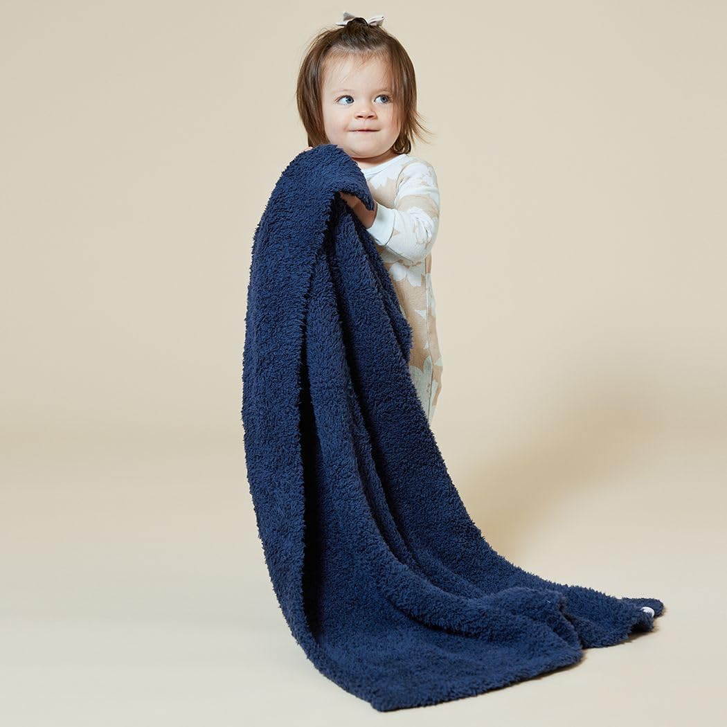 Softies Ultra-Lite Marshmallow 30" x 40" Baby Blanket, Midnight, OSFM