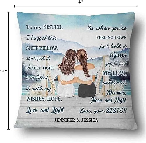 Vista 14 de Almohada personalizada para mejor amiga, mejor amiga, felicitaciones por ser mi mejor, almohada personalizada para mejor amiga, regalo para mejor 1