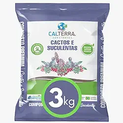 Substrato Cactos e Suculentas 3 kg Calterra
