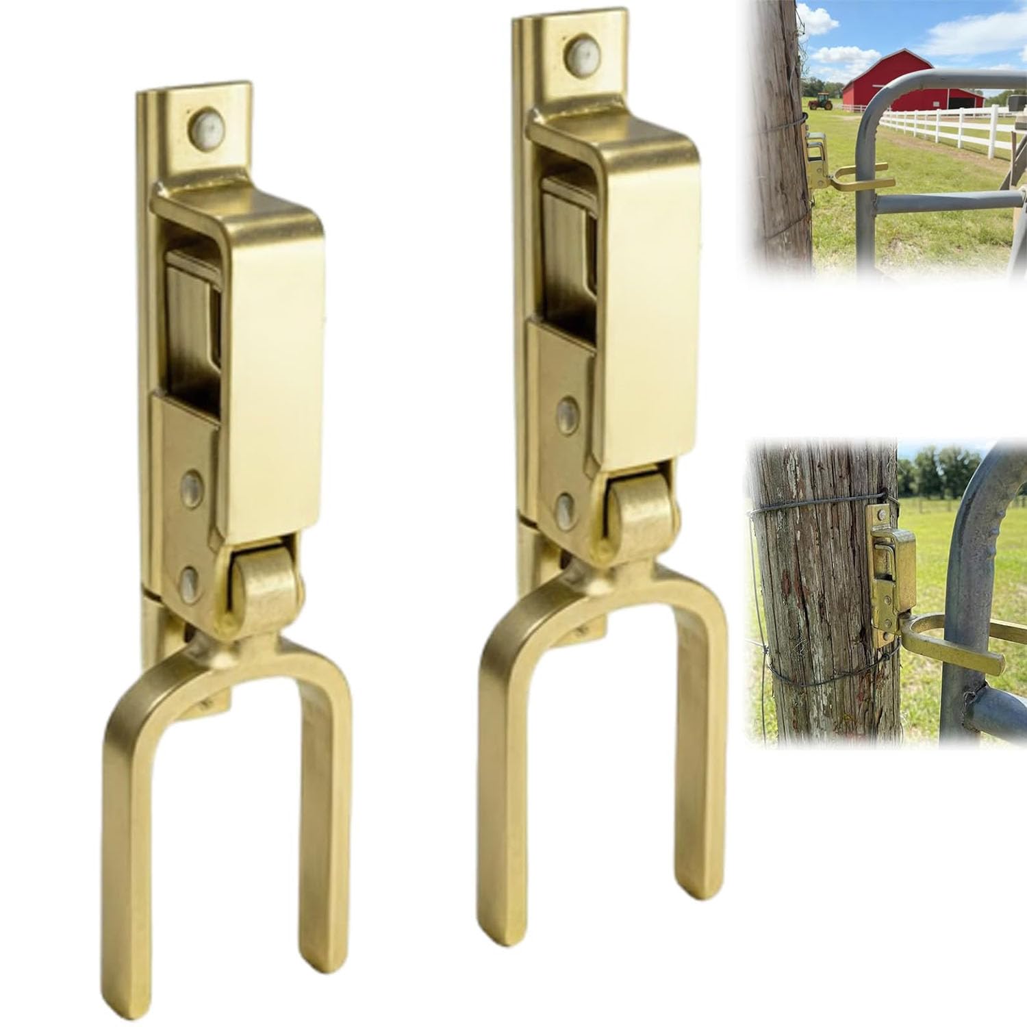 Loquet de portail pour arrière-cour et ferme fermeture automatique à ressort