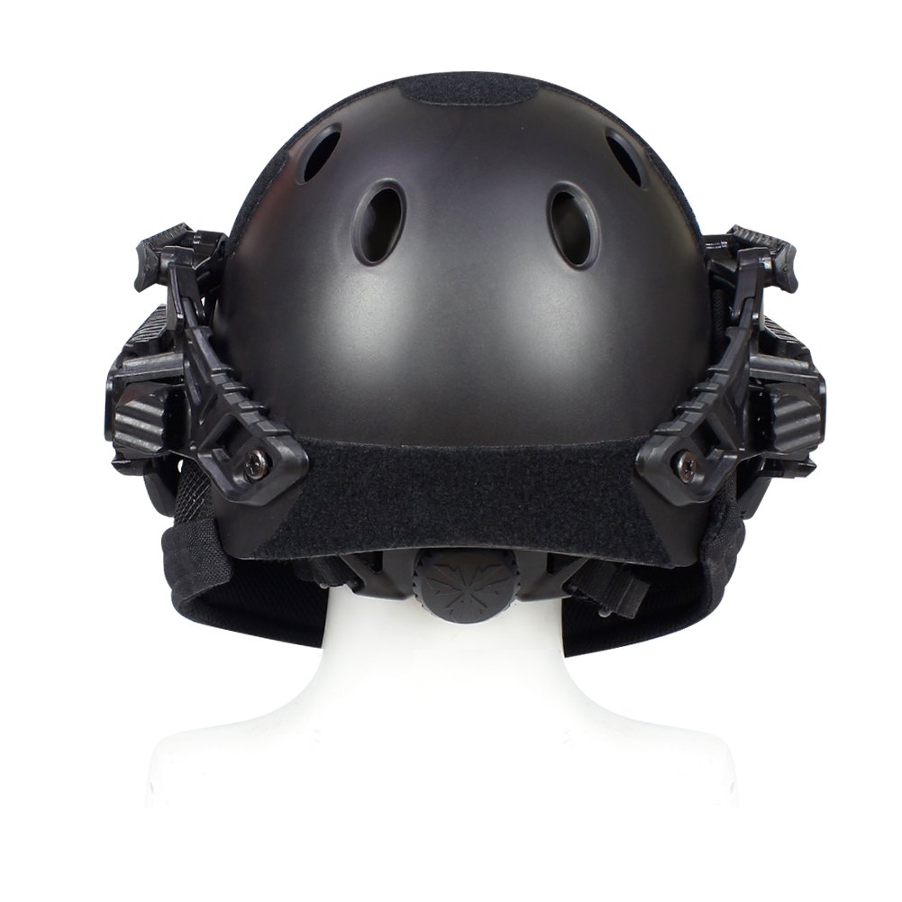 DETECH PJ Tipo Fast Casco Airsoft Paintball Protettivo Full Face Multicam Casco ABS Tactical CS Maschera con Goggle