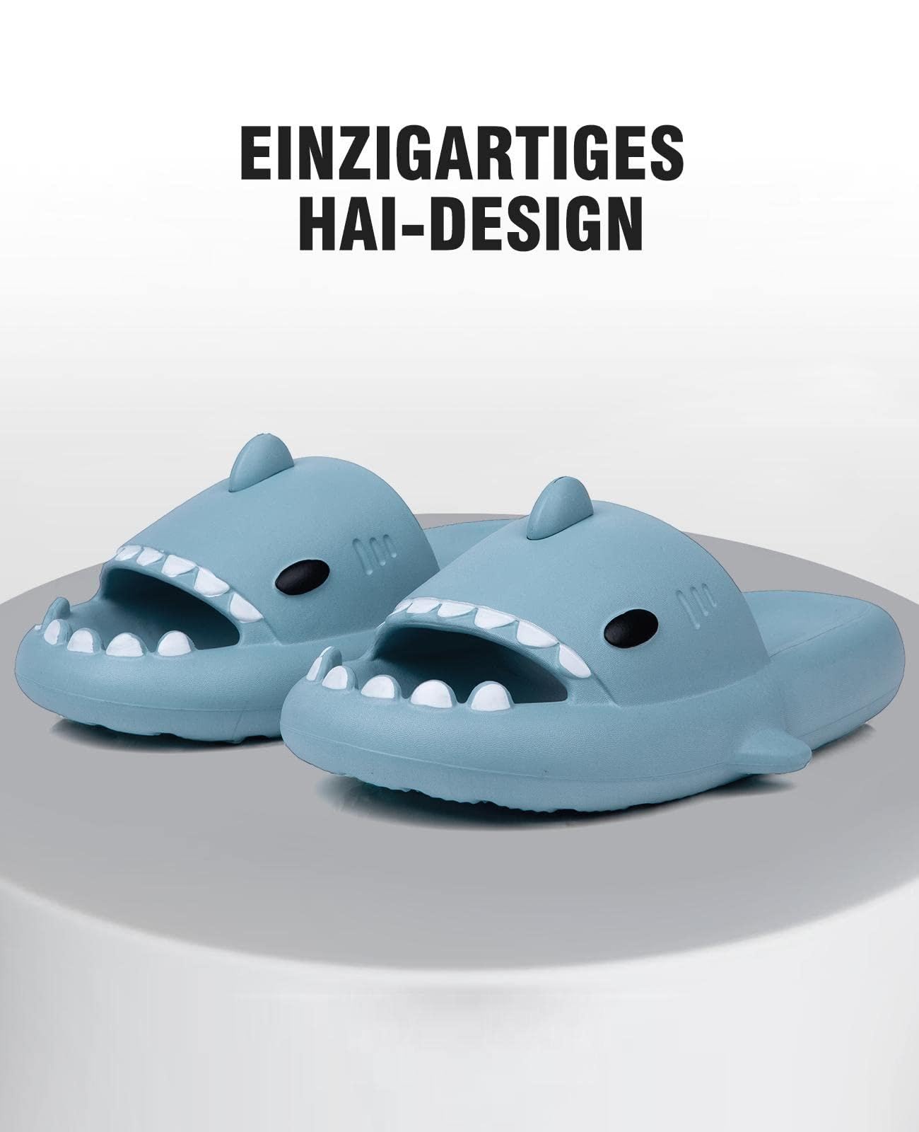 SAGUARO Claquettes Requin Femme Homme, Chaussons de Maison Piscine et Plage Confortable Enfant, Pantoufles de Bain et Douche Antidérapantes, Chaussures de Requin