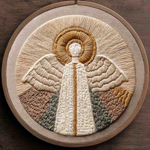 REEWISLY 4set Christmas Embroidery Kit for Adults Beginners 4 Nativity Scenes with 2 Hoops Counted Cross Stitch Kits with Floss & Needles Beginner Embroidery Starter Kit for Handmade Holiday Decor