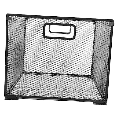 SEWACC File Basket Organizer Large Iron Mesh Document Rack for Efficient Desktop Storage for Files Magazines and Books in Office Home or Study Room
