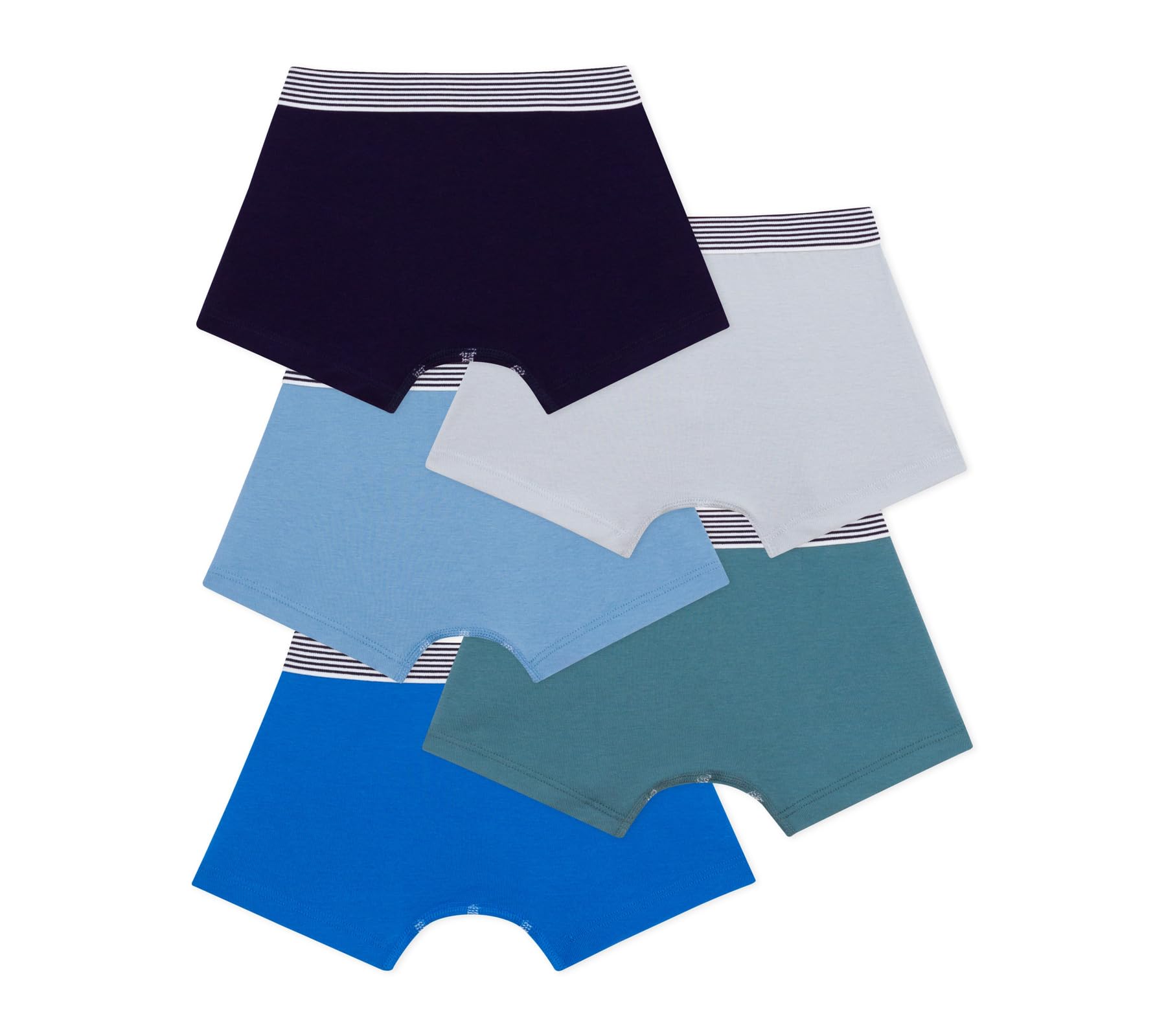 Image secondaire de Lot de 5 Boxers Enfant en Coton - Petit Bateau