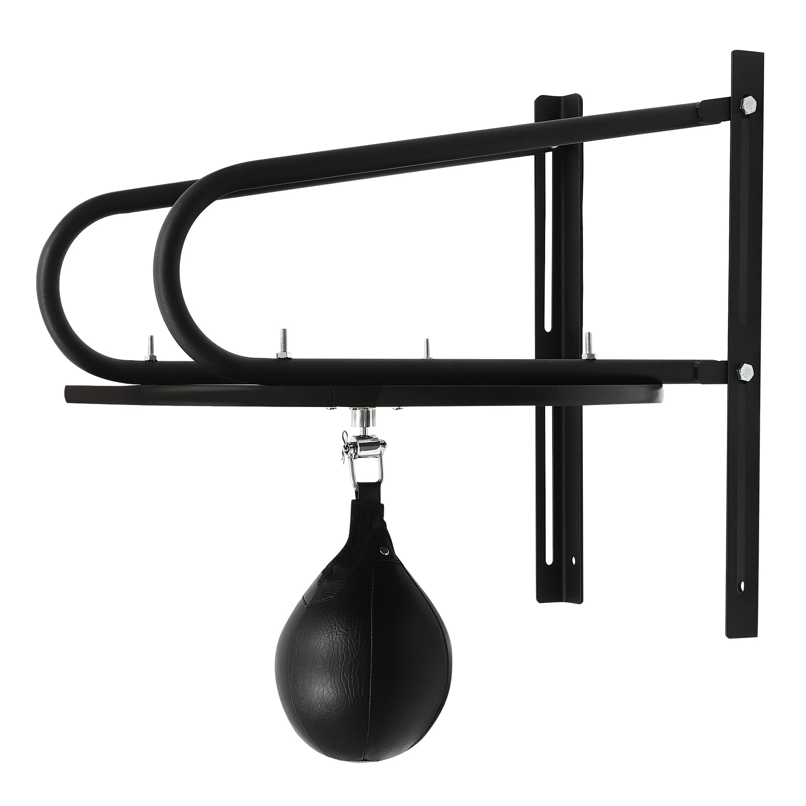 Premium Speedball Plattform Set, inkl. Drehkugellagerung, aus Stahl, Speedball Plattform - Wandmontage, Boxapparat für die Wandmontage