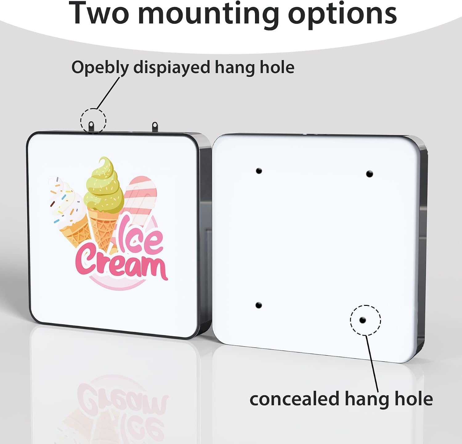 Custom Light Box Sign for Business, Single Sided Advertising Light Box, LED Business Outdoor sign for Storefronts, Bars, Restaurants, Salons, Hotels, Coffee Shops, Waterproof