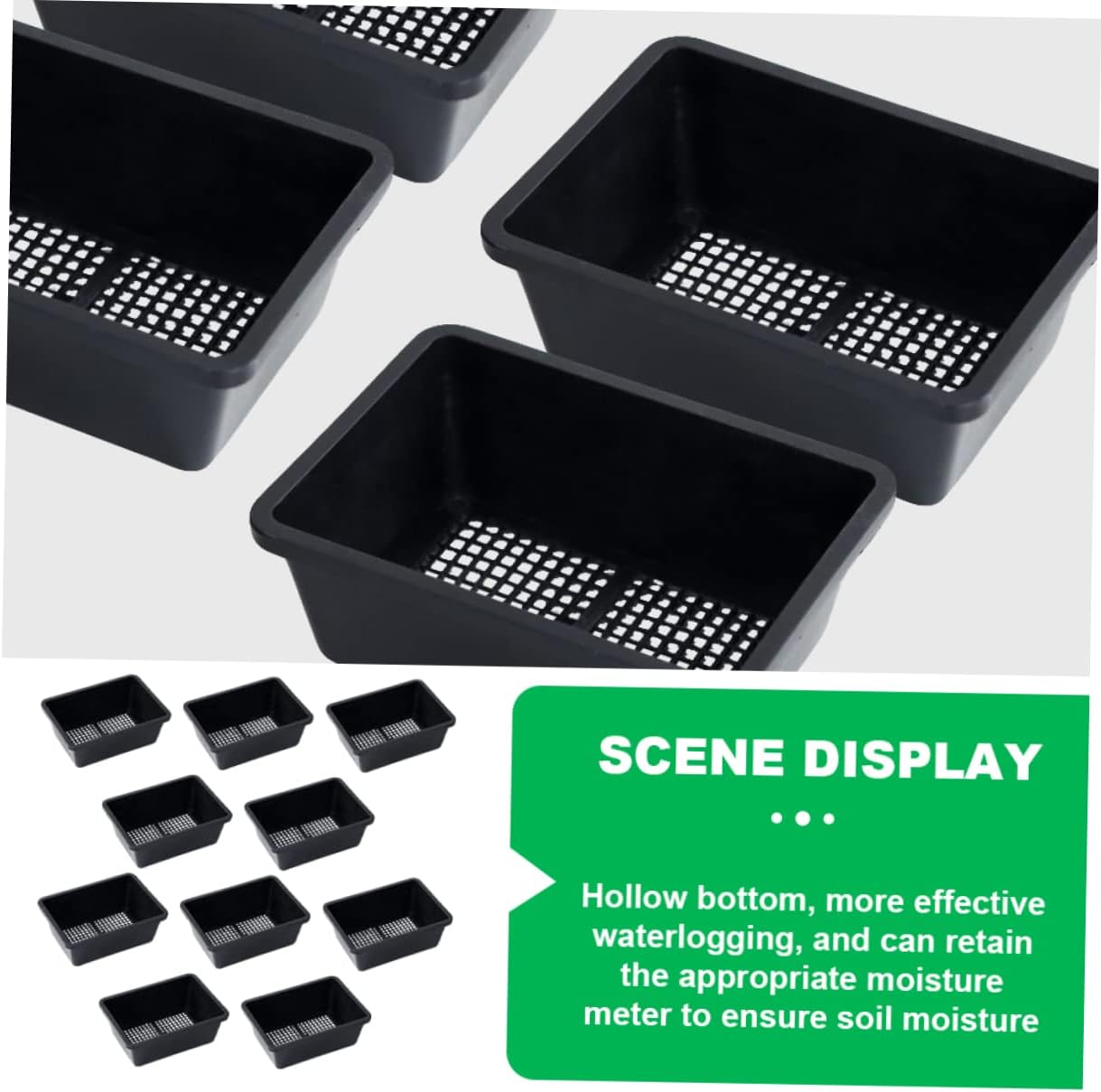 20pcs Plant Germination Trays Lightweight Nursery Trays for Easy Growth Premium Plant Growing Plate for Greenhouse and Home Gardening