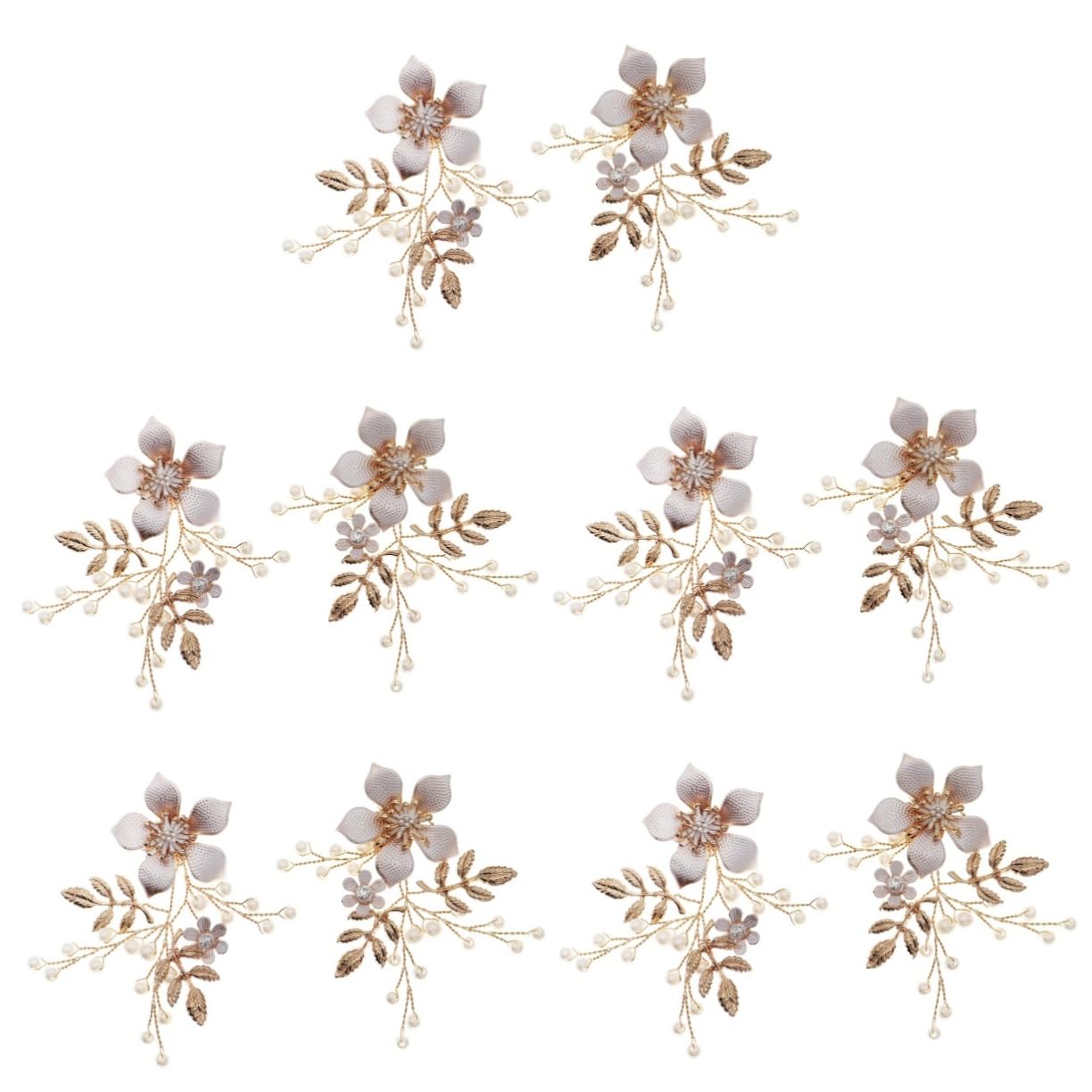 GALPADA 5paia Bride Shoe Clips Decorazioni Per Scarpe e Accessori Rimovibili Per Matrimonio e Versatili Per Cerimonie e