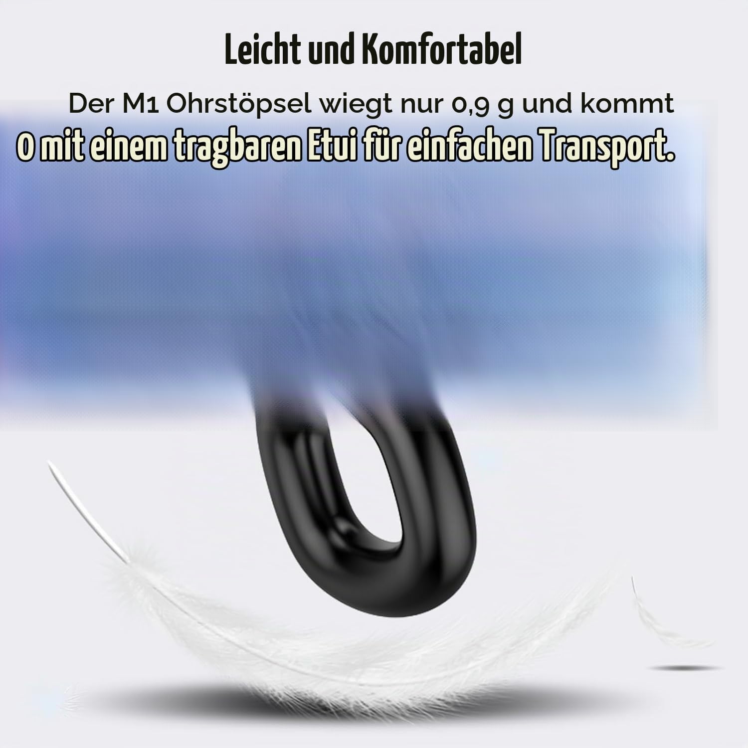 Boule quies, Bouchon d'oreille pour dormir 35dB Anti-Bruit idéaux pour les voyages Sommeil, le travail et concentration avec 7 bouchons d'oreilles réutilisables XS/S/M/L et étui Concert & Festivals