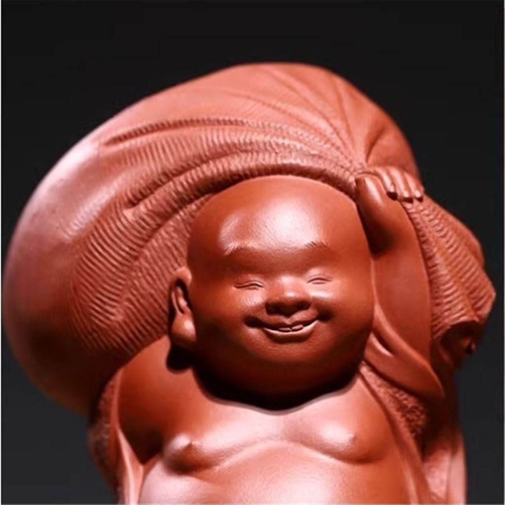 Biuro Zwierzęta Herbata Zwierzęta Ozdoby Fioletowy Piasek Maitreya Budda Szczęście Atrakcyjne Ręcznie Robione Rzeźby Herbata Dekoracja Stołu Herbaty