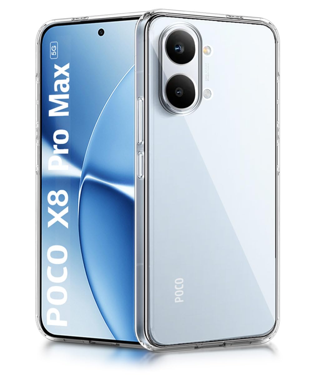 Transparent Case for Poco X8 Pro - Full Protection -10 Transparent Case for Poco X8 Pro - Full Protection -10