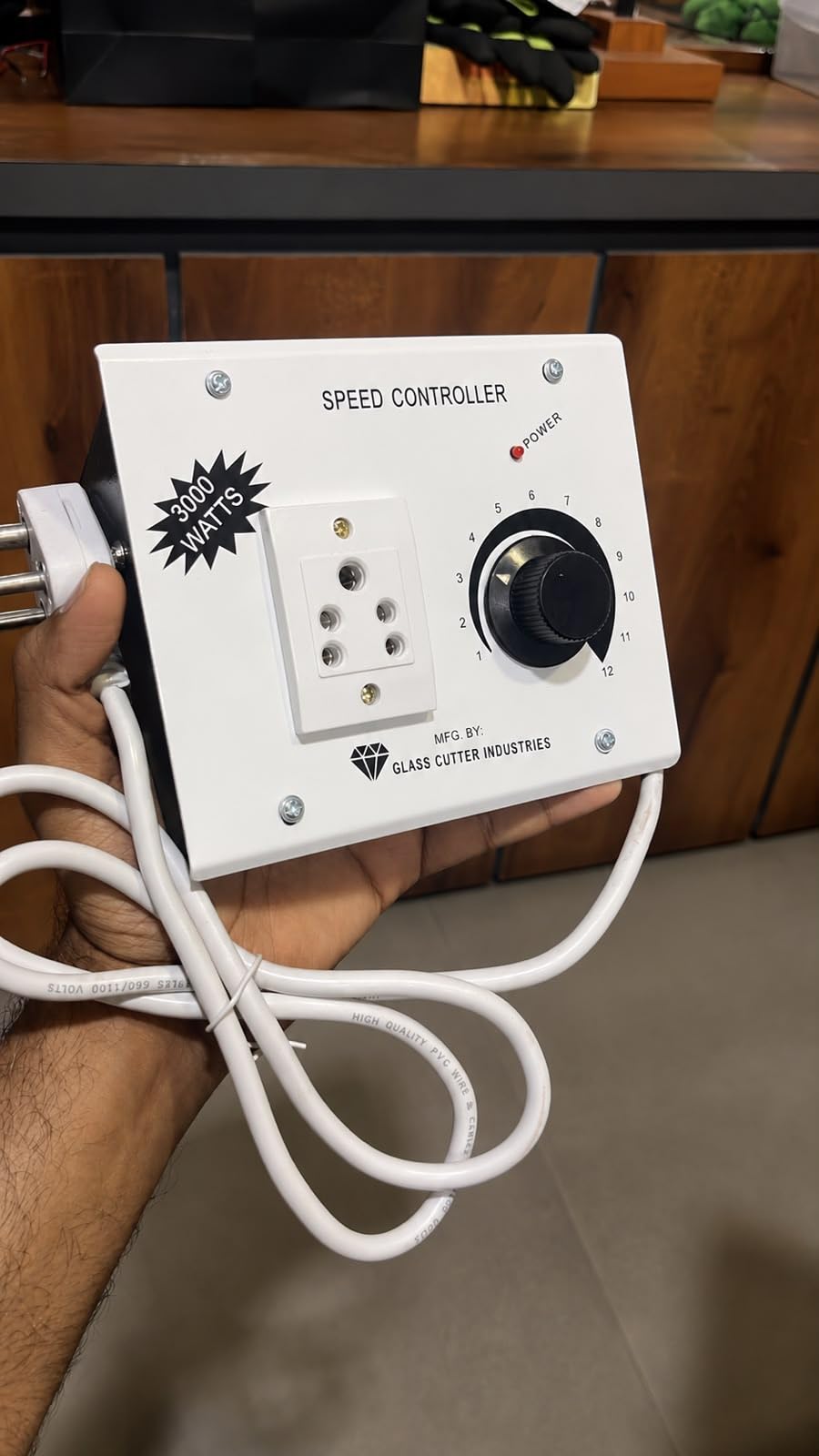 3000W Variable Speed Controller for Power Tools | 12-Level Speed Regulator | Heavy Duty Metal Body | Suitable for Drills, Grinders, Routers, Polishers & Glass Cutting Machines | Made in India-picture-22