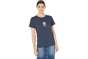 Life is Good Dog Women's Crusher Tee Rocket with Daisy