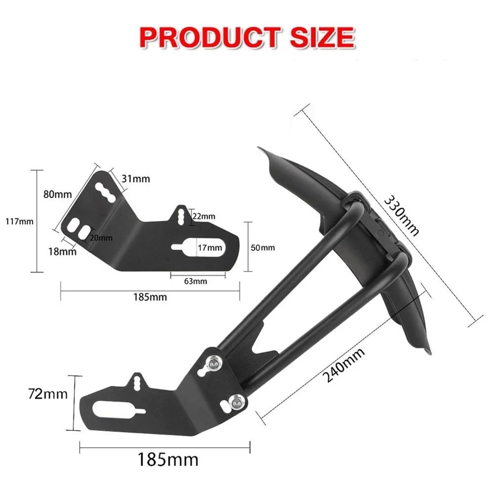 Parafango Posteriore Moto Fango Splash Guard Per CTX700 Per NC750X Per Per NC700 Per GW250 Per NC750D