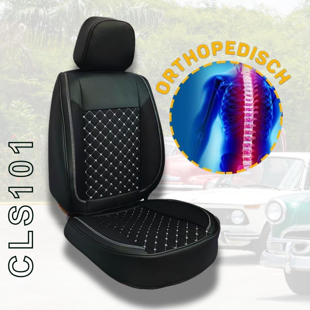 2 stuks autostoelhoezen voor Citroen Ds4 C4 Cactus Ds5 C-Crosser C5 C4 C3 C4 C5 C3 C6 C4, lederen zitkussens set waterdicht ademend autostoelbeschermers accessoires,A/Black red