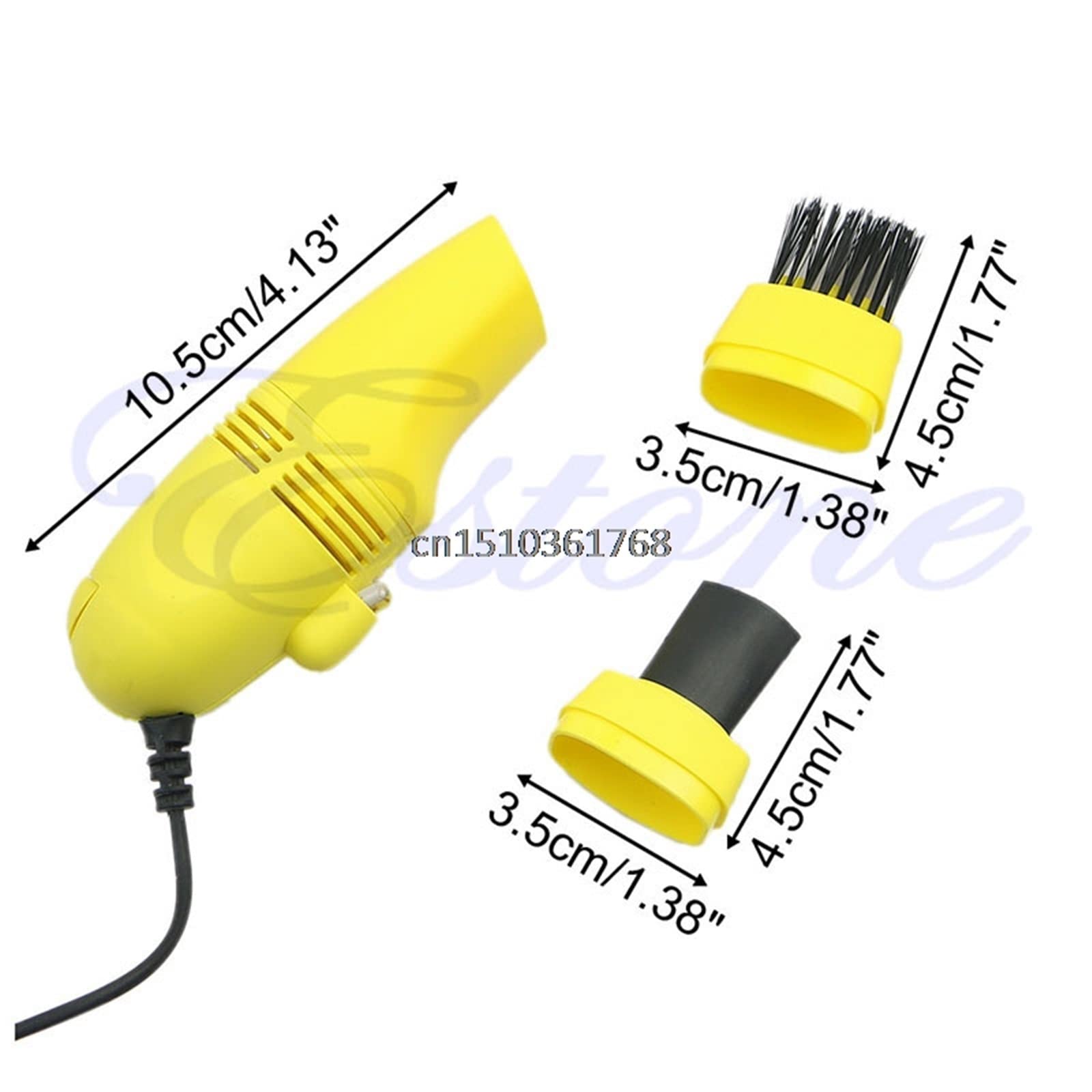 Aspirapolvere Portatile, Mini Tastiera USB per Computer Aspirapolvere PC Laptop Spazzola Kit di Pulizia della Polvere (Colore: Nero)