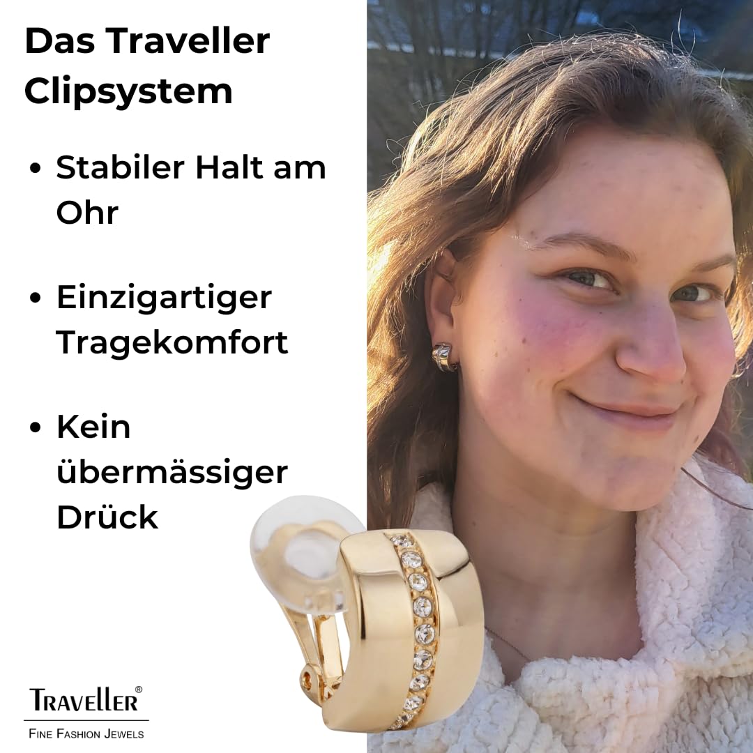 Traveller Ohrclip - Damen - Kristall