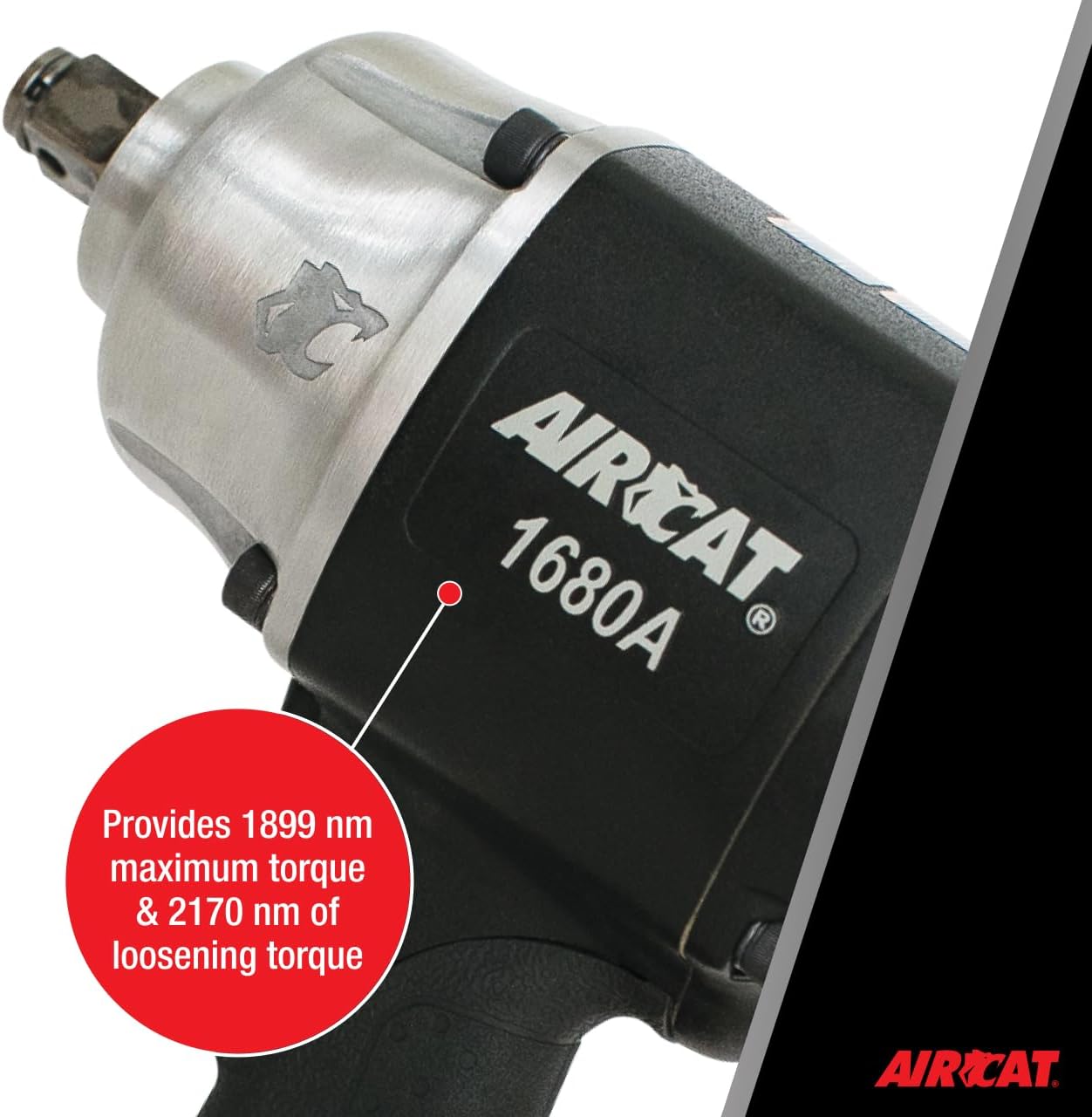 AIRCAT - Aircat 3/4 In. Xtreme Duty Impact Wrench (1680-A) , Black , Medium