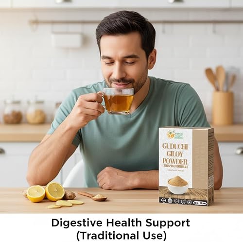 Miniatura 6 de Herbs Botanica Guduchi Powder USDA Organic Neem Giloy Powder  Tinospora cordifolia  Suplemento Herbsl para apoyo inmunológico, digestión 5.3 oz  150