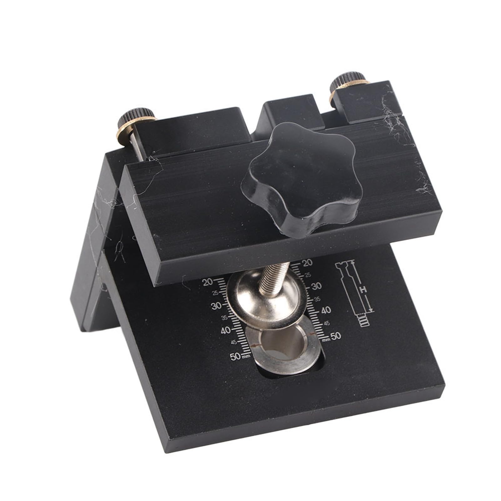 Kit de plantilla para agujeros de bolsillo 3 en 1, juego de plantilla para agujeros para carpintería, herramienta de plantilla para agujeros ajustable con clip de posicionamiento,
