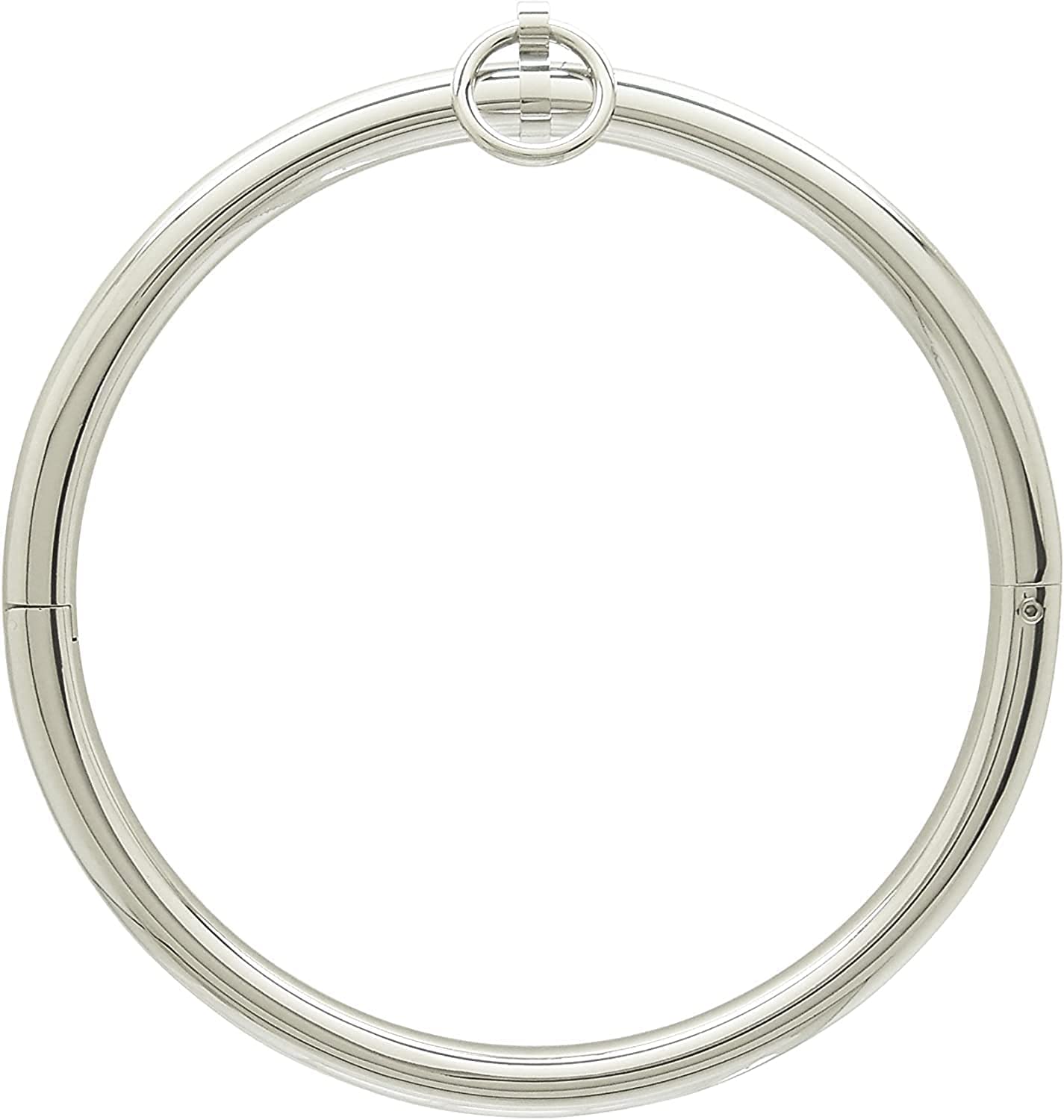 ACECHANNELstainless steel choker Women Men Choker Necklace Women Men Choker (110mm, C057PS Polished Silver)