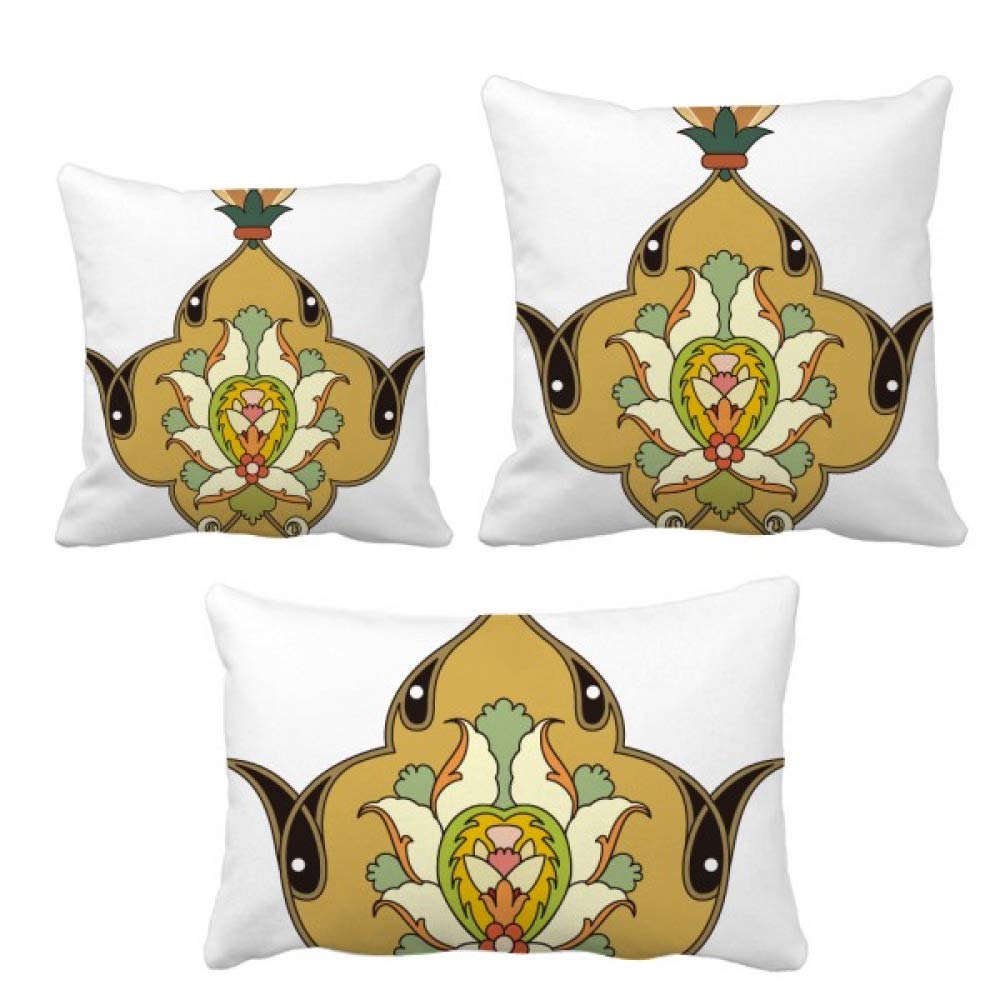 Housse de coussin feuille baroque pour décorer un canapé moderne de salon