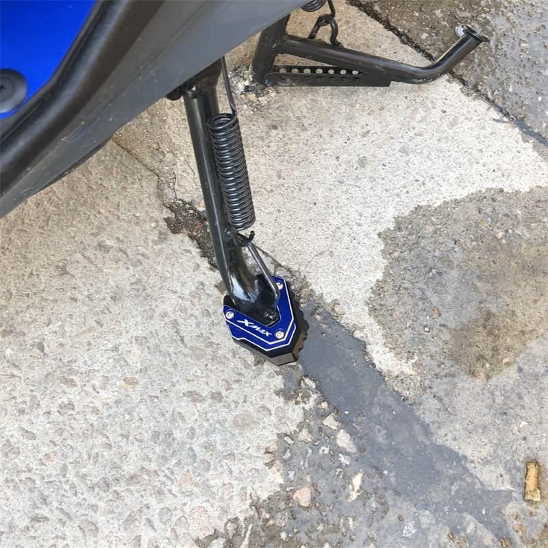 Miniatura 3 de KAnduo M para Yamaha Xmax 300 X-MAX 125 250 300 400 motocicletas Kickstand lateral soporte ampliador Pad y soporte soporte soporte columna auxiliar