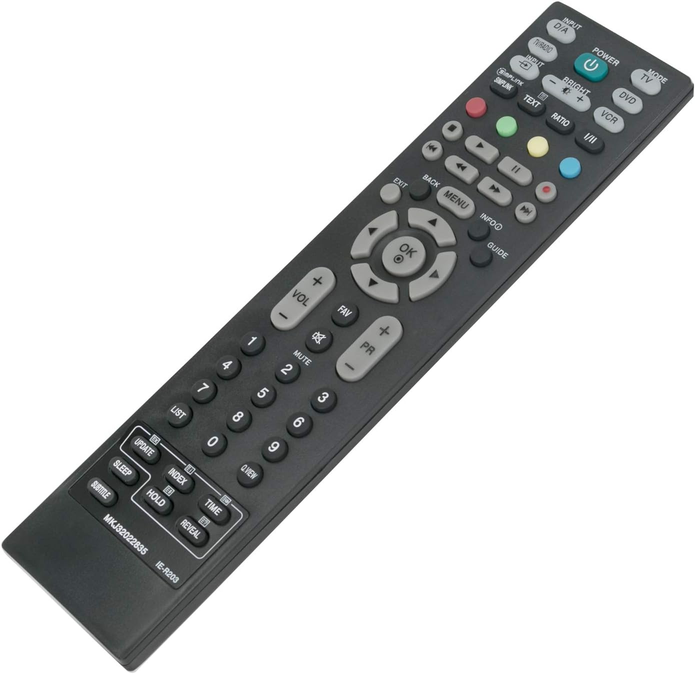 VINABTY MKJ32022835 Replaced Remote For LG 26LB75 26LC42-ZB 26LC45 37LC42 37LC42-ZC 37LC45 37LC56-ZC 37LG7500 42PC55 42PC55-ZB 42PC56 42PC56-ZD 42PG3500 42PG6900-ZF 47LF65 47LG5500-ZB 47LG7500 50PC56 - Image 4