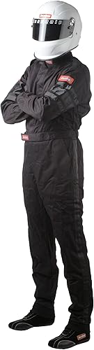Miniatura 9 de Traje RaceQuip de manejo de una pieza, series 110 SFI 3.2 A1, XL, Negro