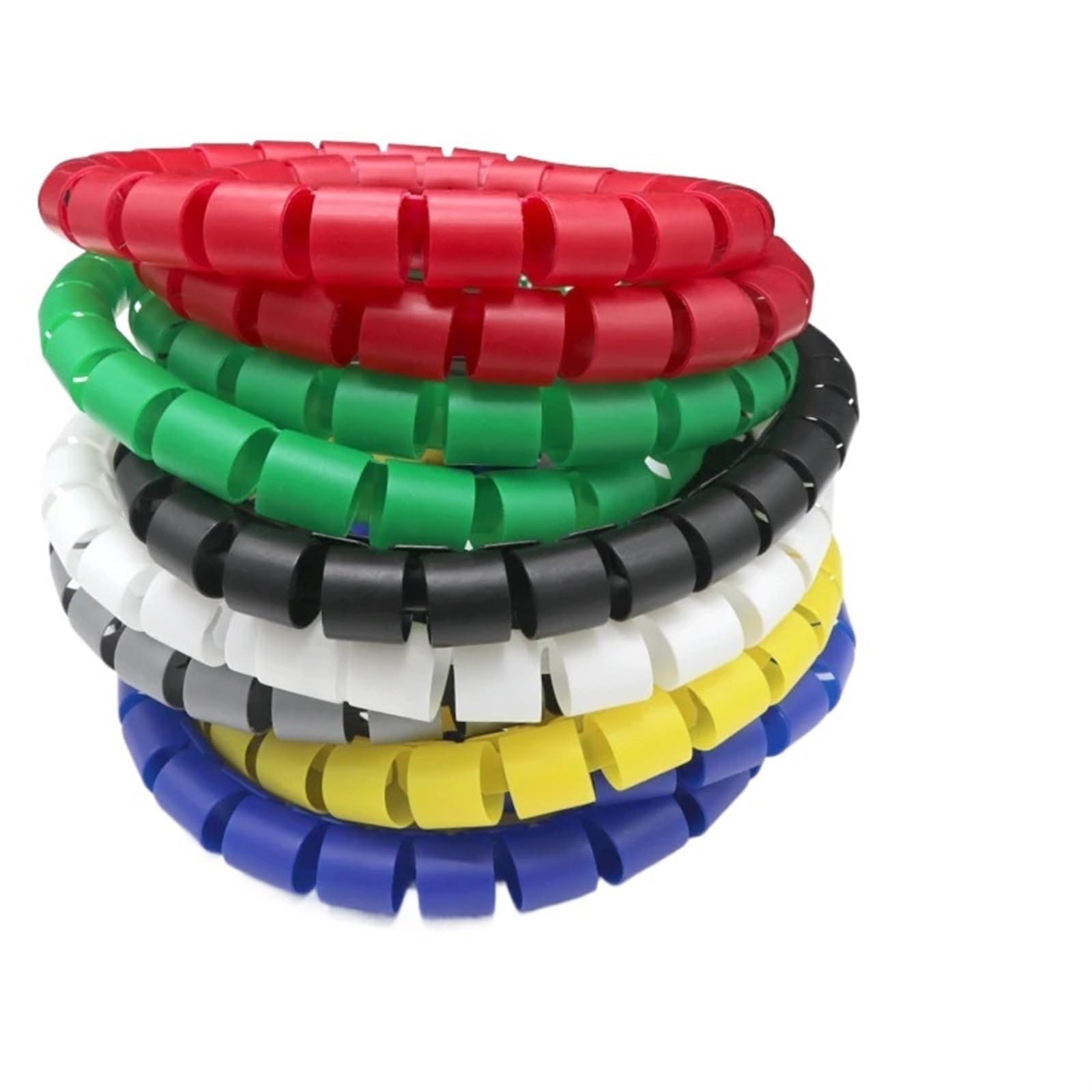 Spiral Wrap 1 Meter 3 Meter Pipe Protection Spiral Wrap 8mm to 25mm Winding Cover Tube Cable Line Wire Organizer with Clip Tubing Cover(Color:Black,Size:10MM 1 Meter)