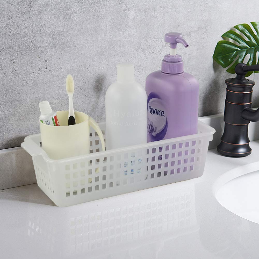 6er-Set Aufbewahrungskörbe Aus Kunststoff – Grau & Transparent, Ideal Für Ordnung Im Haus