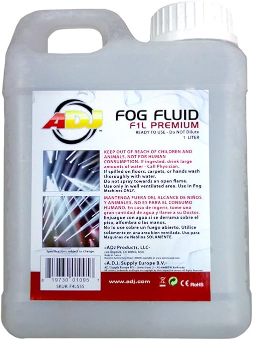 ADJ Products F1L PREMIUM ADJ FOG JUICE 1L Musical Instruments