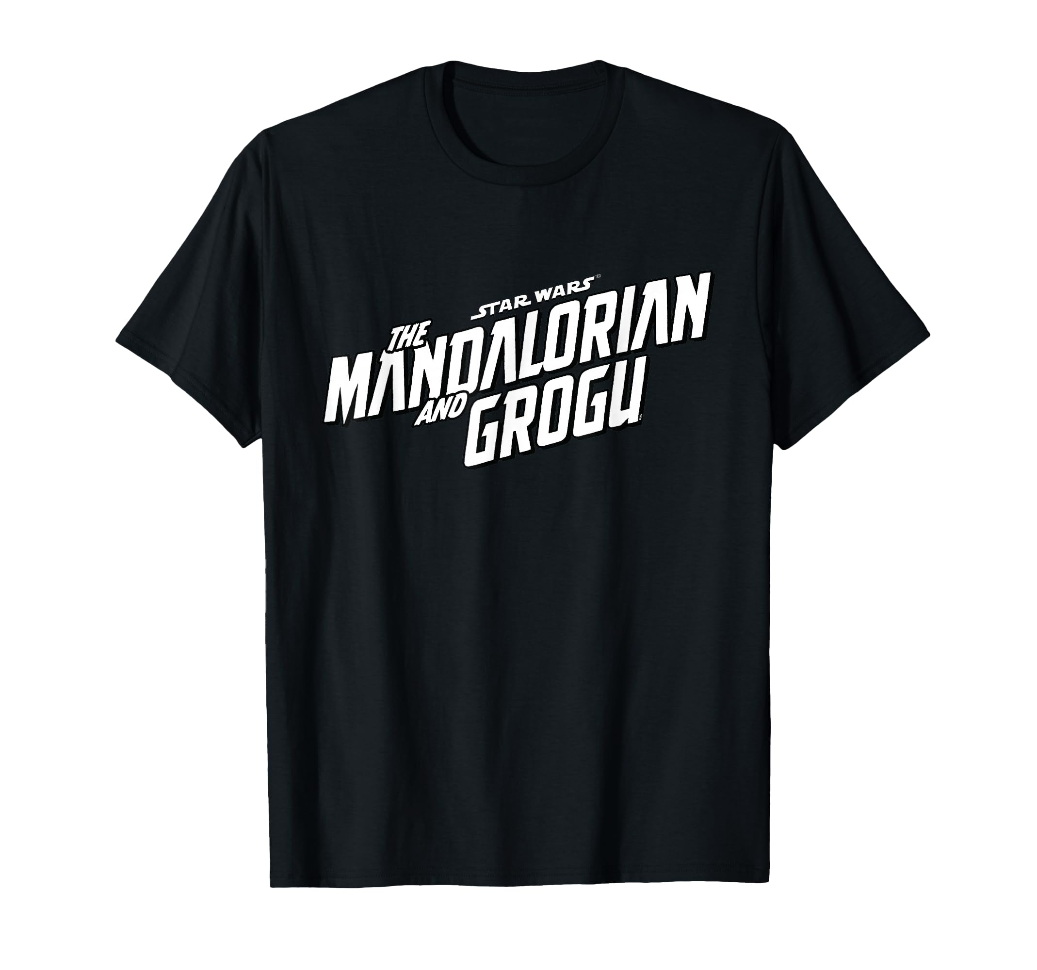 Amazon | Star Wars The Mandalorian and Grogu 公式 B&W 映画 ロゴ T 