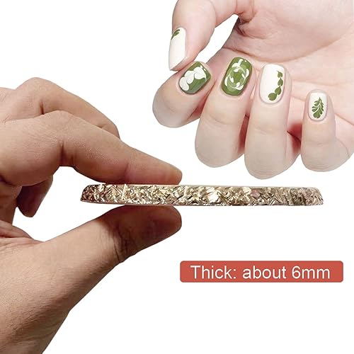 2 Pack Resin Nail Art Palette, Nail Painting Mixed Color Palette, Gilded Edge Nail Gel Color Makeup Display Board Pallet (White+Pink)(Pink)